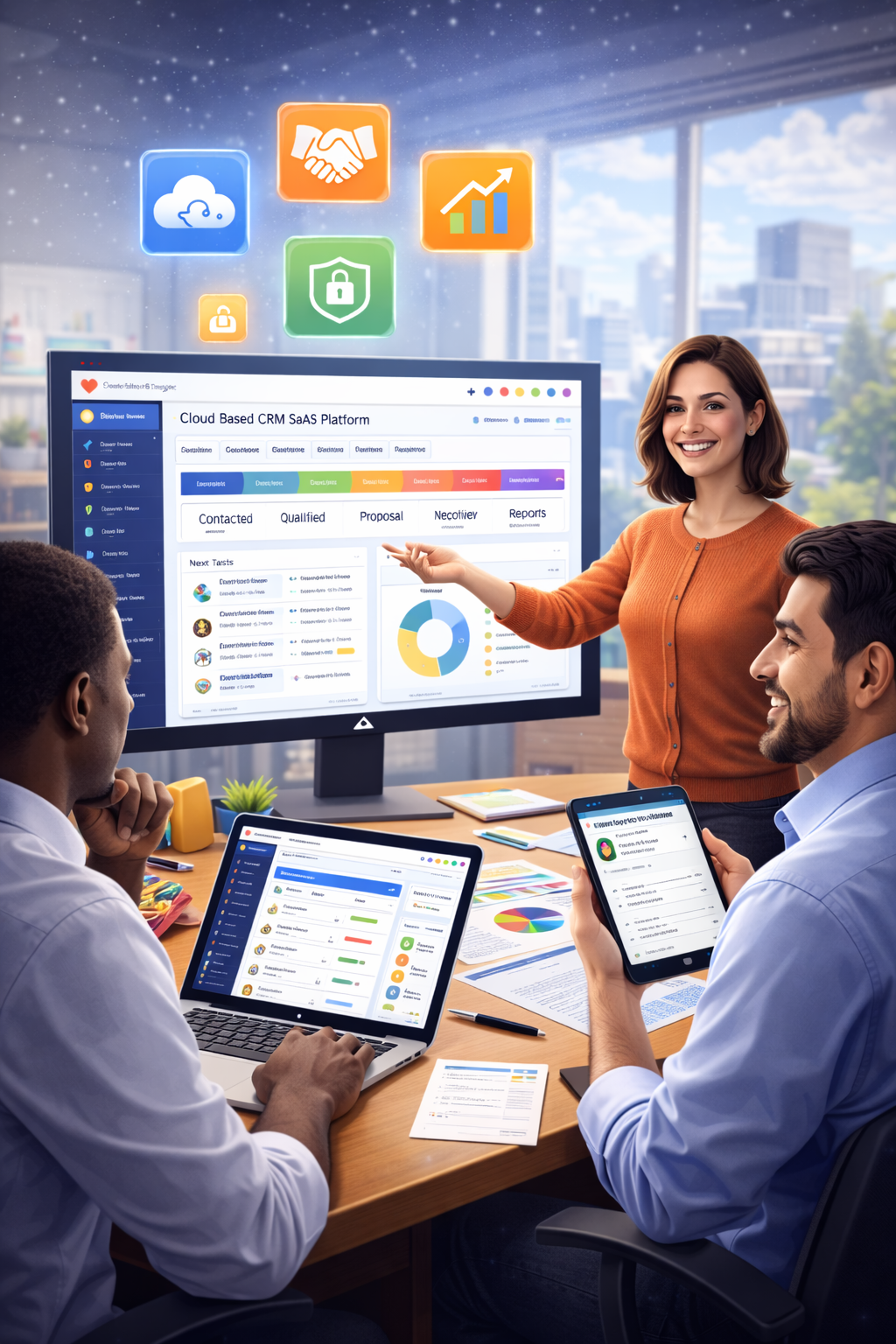 Cloud-Based CRM SaaS Platform